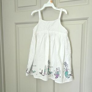 2/$15 Gymboree White Mermaid Print Dress
